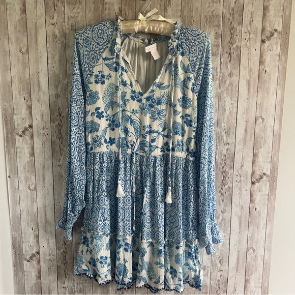 House of Harlow 1960 Dresses & Skirts - House of Harlow 1960 Blue White Floral Dress